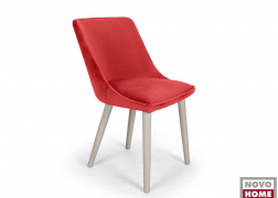 Piros Alberta szék világosszürke lábbal
