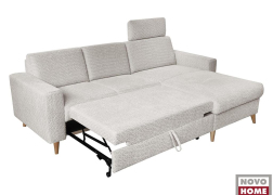 ADA Plura ülőgarnitúra L alakú összeállításban, amelynek a teljes fekvőfelülete: 218 x 129 cm.